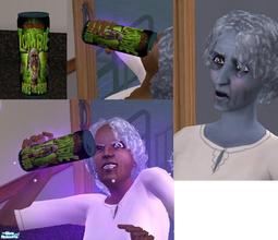 Sims 2 — Screaming Zombie! Energy Drink by TheNinthWave — This will surely turn your sim into a zombie. It\'s not found