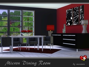 Sims 3 — Micron Dining Room by mensure — Micron Dining Room by mensure. This set is part of the simple and comfortable