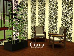 Sims 3 — Ciara by matomibotaki by matomibotaki — Pattern in green brown and light yellow, 3 channel, to find under