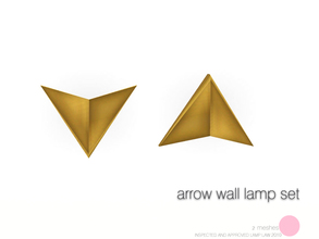 Sims 3 — Arrow Wall Lamp Set by DOT — Arrow Wall Lamp Set 2 Meshes Sims 3 Lamps by DOT of The Sims Resource