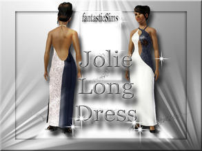 Sims 3 — Jolie Long Dress  by fantasticSims — Jolie - Long Dress Top of dress and design is completely hand drawn. This