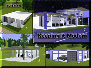 Sims 3 — Keeping it Modern Tract Homes by Cerulean Talon — Clean lines and elegant simplicity that shouts modern living.