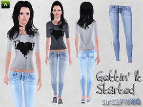 Sims 3 — Gettin' It Started jeans by sims2fanbg — .:Gettin' It Started:. Jeans in 3 recolors,Recolorable,Launcher