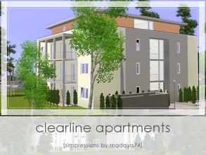 Sims 3 — ClearLine Apartments by madaya74 — This four room apartment is arranged on the third floor of an attractive