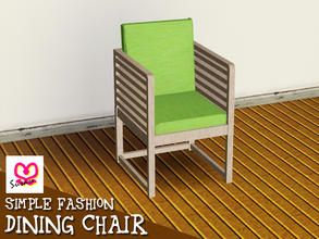 Sims 3 — Simple Fashion Dining Chair BySusan by Susan372 — **TSRAA** I like the warm feeling of a small house, so do this