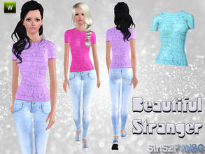 Sims 3 — Beautiful Stranger top by sims2fanbg — .:Beautiful Stranger:. Top in 3 recolors,Recolorable,Launcher Thumbnail.