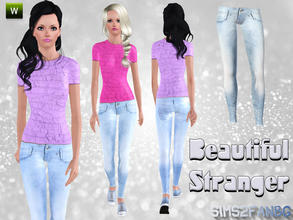 Sims 3 — Beautiful Stranger jeans by sims2fanbg — .:Beautiful Stranger:. Jeans in 3 recolors,Recolorable,Launcher