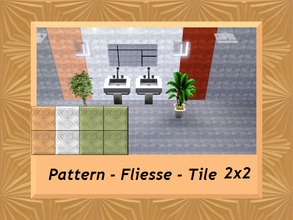 Sims 3 — Retro Pattern_Fliesse Bath Tile 2x2 by engelchen1202 — Pattern_Fliesse Tile_ Bath_ A 70 ties Retro Tile for