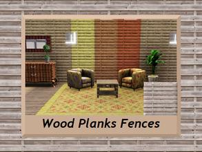 Sims 3 — Wood Planks Fences quer - Pattern by engelchen1202 — WoodPlanksFences_engelchen_quer Holzbalken Zaun quer