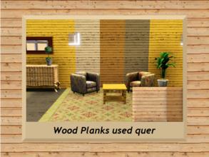 Sims 3 — Wood Planks used quer - Pattern by engelchen1202 — WoodPlanks_used_engel_quer Holzbalken gebraucht