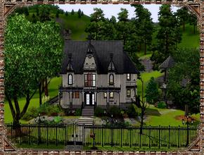 Sims 3 — Nightshade Gothic Home by katalina — Nightshade is a somber Gothic style home that resides down the street from
