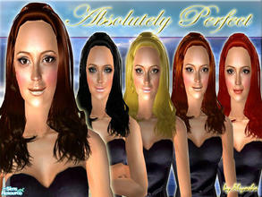 Sims 2 — Absolutely Perfect! by Alyosha — My first attempt at a wavy hair texture! This time, I used another mesh from