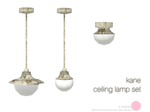 Sims 3 — Kane Ceiling Lamp Set by DOT — Kane Ceiling Lamp Set 3 meshes Sims 3 Lamps by DOT of The Sims Resource