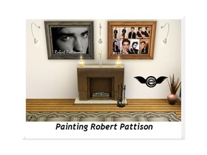 Sims 3 — Painting Robert Pattison Twilight by engelchen1202 — PaintingRobert PattisonTwilight