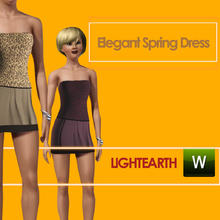 Sims 3 — Elegant Spring Dress by LightEarth2 — The perfect outfit for Sims who want to dress cool and elegant on spring!