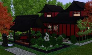 Sims 3 — Orient II - NO CC - by AshleyBlack by AshleyBlack — Fully furnished and decorated modern asian styled lot -