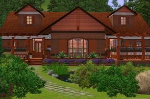 Sims 3 — Forest Spring - NO CC - by AshleyBlack by AshleyBlack — Fully furnished and decorated cozy cottage - hidden deep