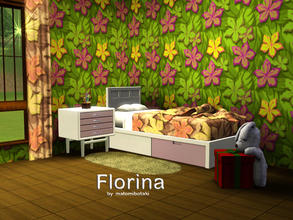 Sims 3 — Florina by MB by matomibotaki — Pattern in pink, yellow and light green , 3 channel, to find under Theme.