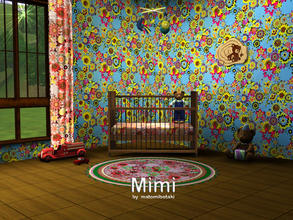 Sims 3 — Mimi by MB by matomibotaki — Pattern in pink, yellow and light blue , 3 channel, to find under Theme.