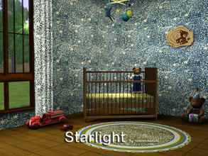 Sims 3 — Starlight by MB by matomibotaki — Pattern in 2 blue shades and light yellow, 3 channel, to find under Theme.