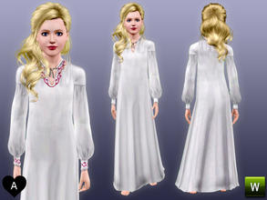 Sims 3 — agapi r - Medieval nightwear for teen by agapi_r — Medieval nightwear for your teen female. There is two