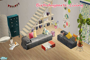 Sims 2 — Birthdayparty - Living by steffor — my personal dream living room ,)