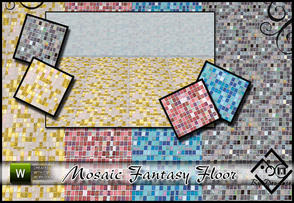 Sims 3 — Mosaic Fantasy Floor  by Devirose — Mosaic Fantasy Floor by Devirose-For bathrooms and kitchens, but also