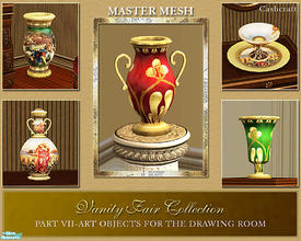 Sims 2 — Vanity Fair Art Objects  by Cashcraft — Part VII of the Vanity Fair collection is a decorative set of art