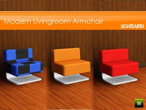 Sims 3 — Modern Livingroom Armchair by LightEarth2 — Cool and modern armchair for your Sim's livingroom. Includes 3