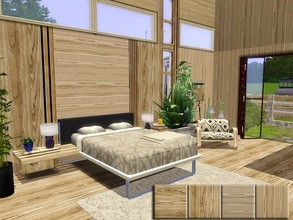 Sims 3 — Elegant Wood Pattern Set by ung999 — A set of two different wood patterns each with vertical and horizontal