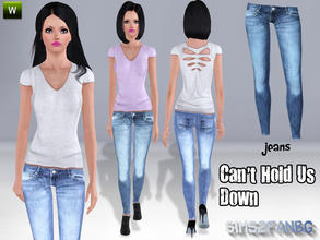 Sims 3 — Can't Hold Us Down jeans by sims2fanbg — .:Can't Hold Us Down:. Jeans in 3 recolors,Recolorable,Launcher