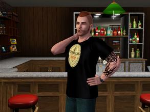 Sims 3 — Beer Shirts by spladoum — Tired of all that nectar? Have a brewski! 3-pack of shirts with Corona, Heineken, and