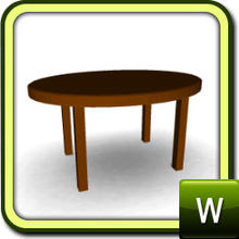 Sims 3 — Oval coffee table by drib_ydal — This small oval coffee table comes in two variations, is recolourable and would