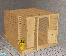 Sims 2 — Pets - dog house pet bed by steffor — 