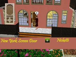 Sims 3 — New York Screen Door by nicketti — EP02/doorSingleSimple_Clone. A Victorian style door. Keeps out all those
