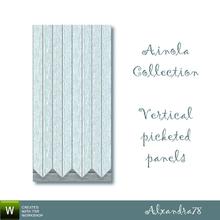 Sims 3 — Ainola Wall Vertical Picketed Panels Center by Alxandra78 — Add some variety to your sims wall siding options