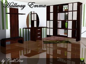 Sims 3 — Hallway Emma by CaliDea — Miniset for Halls with 6 new Meshes