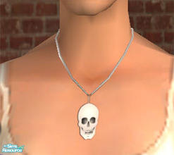 Sims 2 — Skull Necklace by lizholsimer — A Halloween themed necklace.