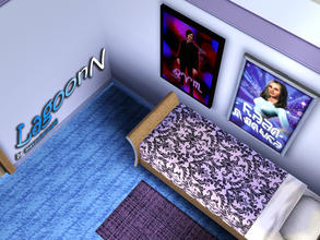 Sims 3 — LagoonN by matomibotaki — Carpet/Rug pattern in 3 different blue shades, 3 channel, to find under Carpet/Rug.