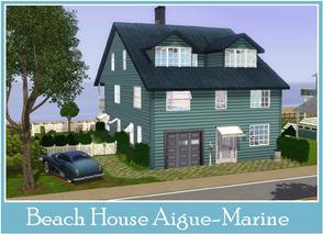 Sims 3 — Beach House Aigue Marine by Youlie25 — Here is my third beach house. It's composed of 3 levels. Groundfloor :