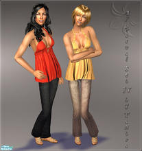 Sims 2 — AF Casual Set IV by Tantra — Requested conversion of my \'Summer babydolls\': five casual outfits and one new