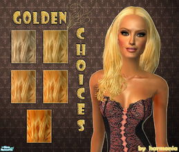 Sims 2 — Golden Choices -  MESH LINK UPDATE! by Harmonia — 5 wonderful blonde hairs