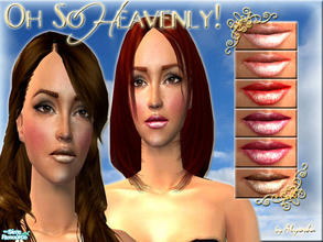 Sims 2 — Oh So Heavenly! by Alyosha — My first ever Make-up creation! I created 6 lipstick shades for all of you people!