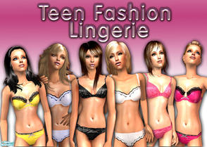 Sims 2 — Teen Fashion Lingerie Set by nikisatez05 —  