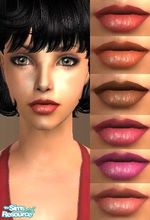 Sims 2 — Sugar Jelly Lipsticks by TheNinthWave — Included are 6 lipsticks. Enjoy!