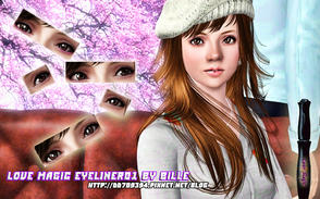 Sims 3 — love magic  under Eyelashes01 by dd709394 — Magical Eyeliner was perfect for general sims Feel free to use this