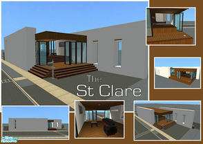 Sims 2 — The St Clare by laivine_erunyauve — The St Clare is a small, urban, minimalist home that offers a simple refuge