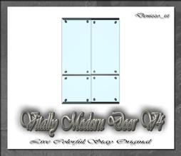 Sims 3 — Vitally Modern Door V4 by denizzo_ist — 12 New Meshes Vitally Modern Window and Door Set 2 Recolorable parts I