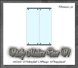 Sims 3 — Vitally Modern Door V1 by denizzo_ist — 12 New Meshes Vitally Modern Window and Door Set 2 Recolorable parts I