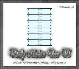 Sims 3 — Vitally Modern Door V5 by denizzo_ist — 12 New Meshes Vitally Modern Window and Door Set 2 Recolorable parts I